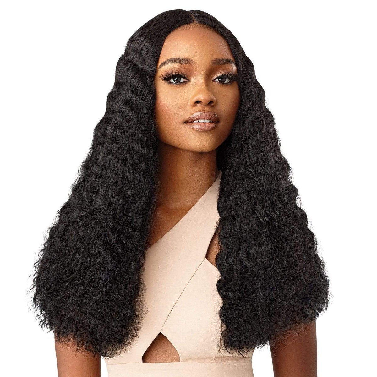 Outre Synthetic HD Lace Front Wig - Solana (1B)