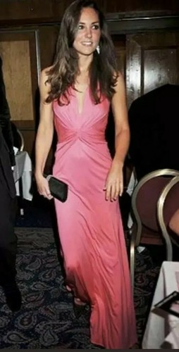 ISSA HALTERNECK PINK SILK GOWN DRESS UK 