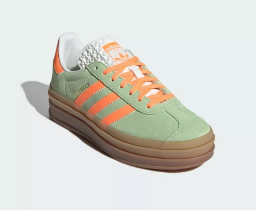 Adidas Originals Gazelle Bold W  Semi Green Spark Women's Casual Shoes IH7495