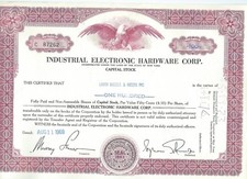Industrial Electronic Hardware Corp., 1969
