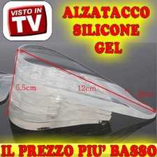 ALZATACCO LIVELLI 5 cm 5 10 VISTO IN T V SOLETTA SCARPE SILICONE ALZA TACCO vi