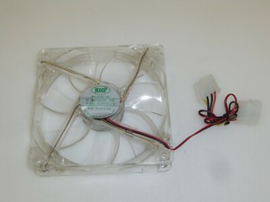 Keep A12025L12S Kühler Lüfter,12V 0,25A (120x120x25mm), roter LED