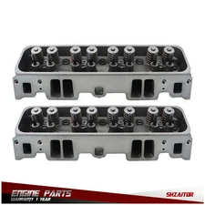For GMC Chevrolet Cadillac 5.7L OHV VORTEC Pair Complete Cylinder Head 12528913