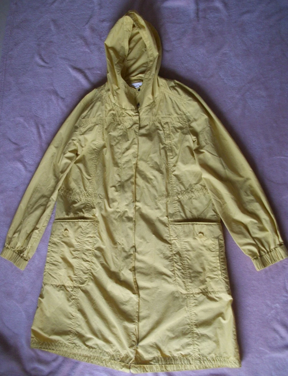 eileen fisher hooded raincoat