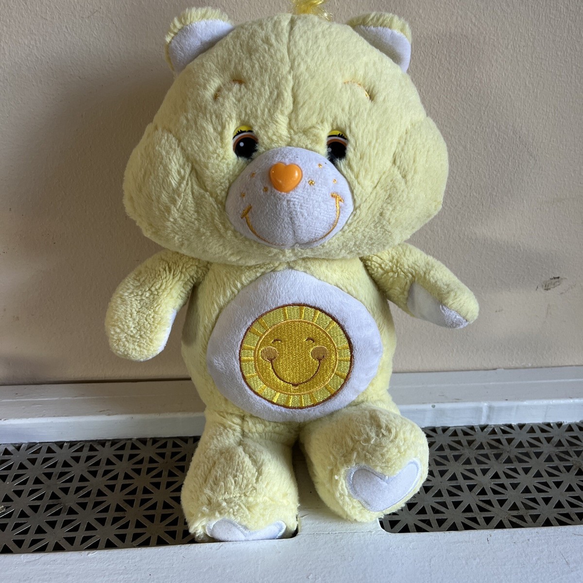 タグ付き　ケアベア　20周年 Funshine Bear Friend Bear Authentic Care Bears Cuddle Pairs Funshine & Friend Bear