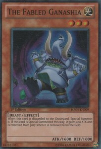 The Fabled Ganashia - HA04-EN009 - Super Rare - Unlimited Edition x3 - Near Mint