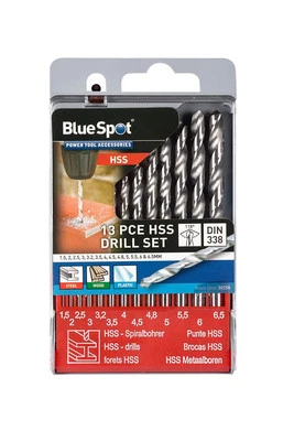 BLUE SPOT TOOLS Blue Spot 20338 HSS Twist Drills (13 Pieces)