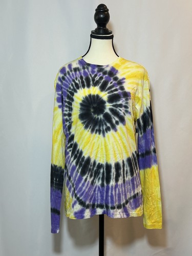BP. Tie Dye Long Sleeve Shirt Cotton Crewneck USA Made XS - Picture 1 of 2
