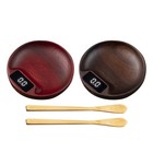 Elektronische Teewaage aus Holz, professionell, mit Holzlöffel, zur