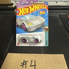 Hot Wheels Barbie Extra Car Tooned Silver Pink Diecast 1:64 Toy
