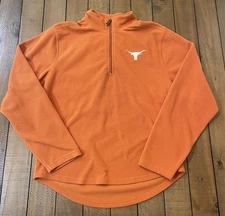 Texas Longhorns 1/4 Zip Pullover Fleece Jacket Size Medium