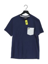 Image of Lyle & Scott Men's T-Shirt XL Blue 100% Cotton Basic New with tags