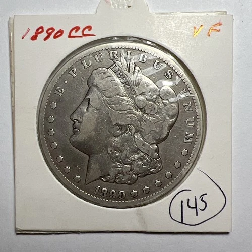 1890-CC Carson City Mint Morgan Silver Dollar VF
