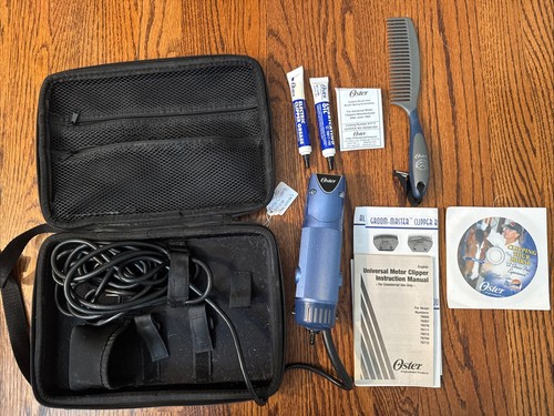 Oster A5 Turbo 2 Speed Clipper & CryogenX 10 Blade Dog Horse Grooming*NEW MODEL