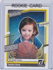 CAITLIN CLARK ROOKIE CARD Basketball WNBA Hawkeyes Indiana Fever LITTLE GIRL RC!