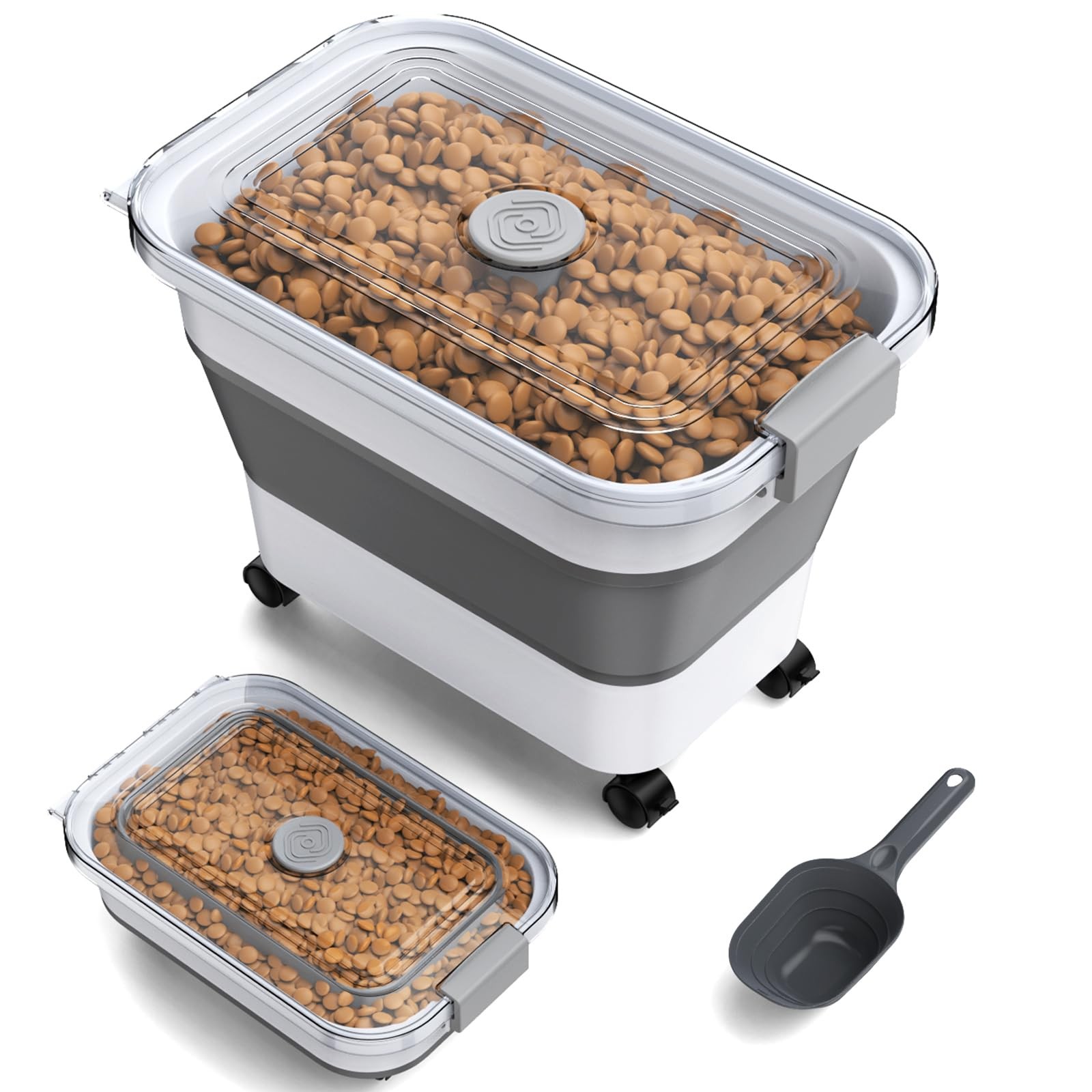 Storage Container, 15-23 Lbs Collapsible Dog Food Container 
