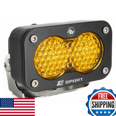 Baja Designs S2 Sport Black Led Light Pod Work/Scene Amber Baj540016