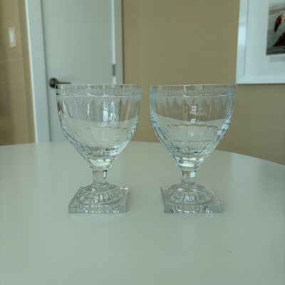 William Yeoward Crystal FLAVIA 5 1/2 inch tall Wine Goblet - Set of 2 