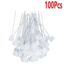 100 Pcs Zip Ties Write on Ethernet RJ45 RJ12 Wire Power Cable Label Mark Tags