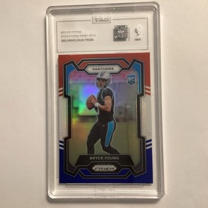 2023 Panini Prizm Bryce Young Rookie Card RC #311 Red White Blue Prizm