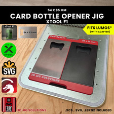 xTool F1 Card Bottle Opener Jig Metal Laser Engraving Template