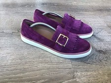 Vionic Splendid Cambridge Purple Suede Leather Loafers Women  s Size 7.5 Kiltie