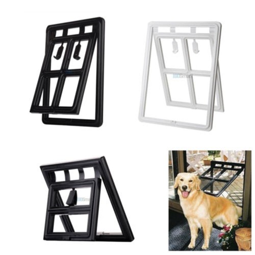 Pet Screen Door Home Lockable Cat Screen Door Plastic Pet Dog Door For Mosquito - Picture 8 of 15