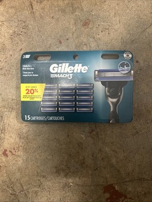 Gillette Mach3 Men's Razor Blade Refills - 15 Count