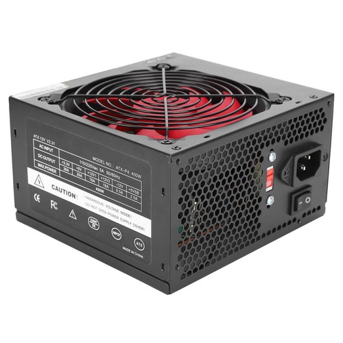 PC-Netzteil 400 W Leise Computerteile ATX 24-polig 12 Cm Rot 9-Blat CHP - Afbeelding 11 van 15