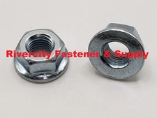 (2) M8-1.0 Flange Nut M8x1.0 / 8mm with a 13mm hex Grade 8.8 Nuts Fine Thread