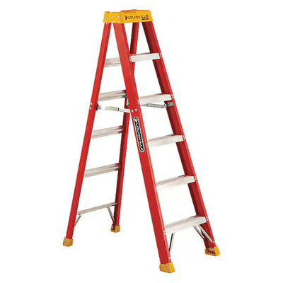 #ad #ad Louisville L 3016 06 6 Ft Fiberglass Stepladder 300 Lb Capacity $137.99
