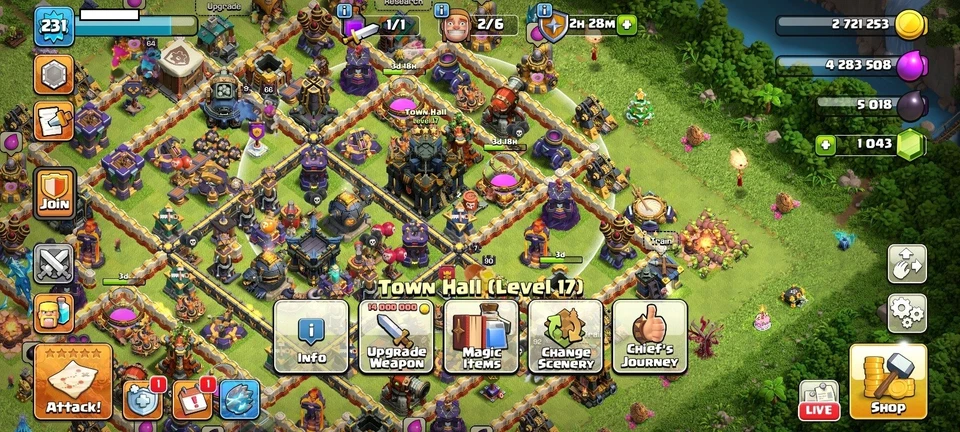 🔥TH17 STRONG🔥90/92/64/66/40 HEROES, AWESOME WALL 😎 GOOD TROOPS, FULL SKINS - Image 3 of 4