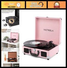 Journey II - Bluetooth Suitcase Record Player - Pink