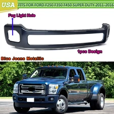 Front Bumper Face Bar For 2011-2016 Blue Jeans Ford F250 F350 Super Duty w/ Fog