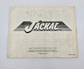 Jackal (Nintendo NES) Manual ONLY