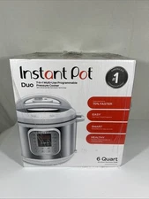 (NEW) Instant Pot 6 QT DUO 60 White 7 in 1 Stainless Electric Pressure Cooker
