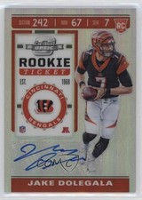 2019 Panini Contenders Optic Holo Prizm Rookie Ticket Jake Dolegala Auto bp8