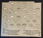 First National Bank of Mansfield Dime Saver Book--Lot of 30--.90 Silver