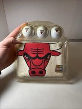 Chicago Bulls Golf Gift Set 3 Golf Balls Golf Towel NBA VTG RARE