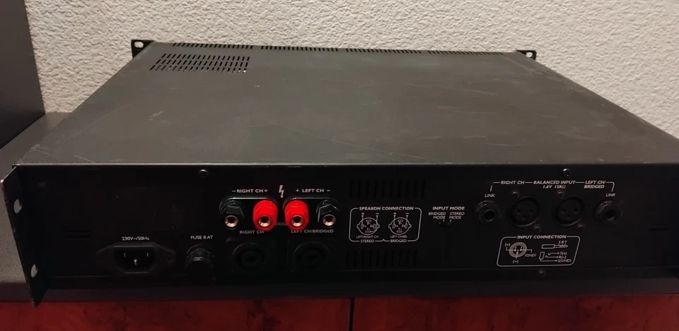 IMG Stage Line STA 602 Pro 1000W Verstärker Rack DJ AMP Stageline  - Bild 2 von 4