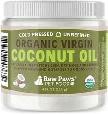 Virgin Organic Coconut Oil for Dogs  Cats 4-oz Treatment for Itchy Skin Dry