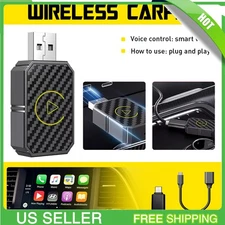Wireless Carplay Android Auto Adapter 2 in 1 Mini Box Plug&Play Wireless Dongle