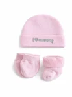 Sheldon Baby Hat Mittens & Socks Set I Love Mummy 100% Cotton 0-6 Months NEW