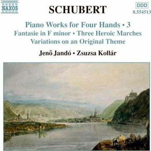 Audio Cd - Franz Schubert - Piano Works For Four Hands, Vol.3 - Naxos -D- Neu-image