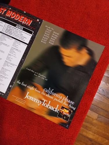 Jeremy Toback - 1997 US Full-Page Ad 'California Phase' Single Release HITS Mag. - Bild 3 von 5