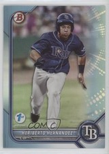 2022 Bowman 1st Edition Sky Blue Foil Heriberto Hernandez #BPPF-143 0u46