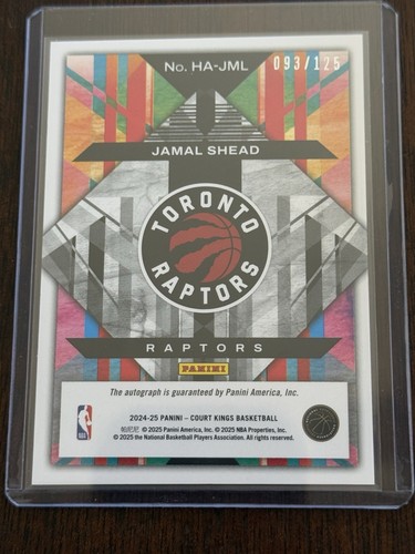 2024 Court Kings Basketball Heir Apparent Jamal Shead Auto Rookie Card # 093/125 - Picture 6 of 6