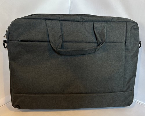 16” Black Water Resistant Laptop Bag With Detachable Strap - Afbeelding 7 van 7