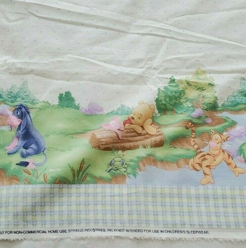 Disney Winnie the Pooh Border Cotton Fabric POOH'S DAYS #5771 46"W x 2 Yards - Picture 1 of 9