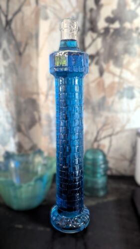 Botella de vino faro de vidrio italiano de colección - Vaso transparente ¡pero hazlo de cualquier color! - Imagen 6 de 6